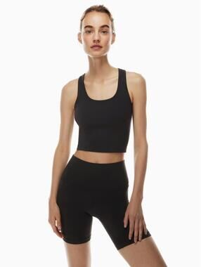 Aritzia TNA Skip Action Racerback Tank - black - medium